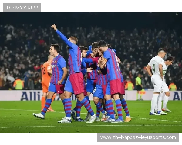 西甲联赛巴萨对阵埃瓦尔全场战况